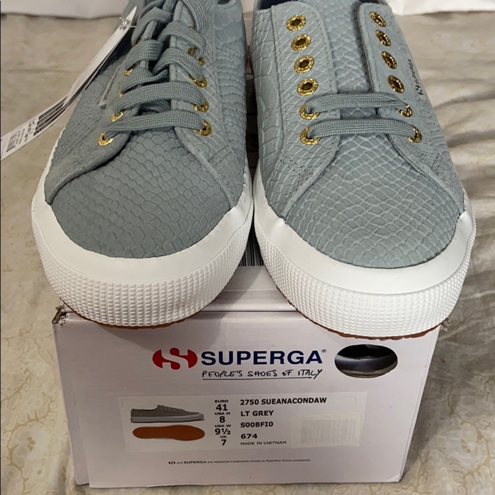 Superga Snake Print Sneakers
